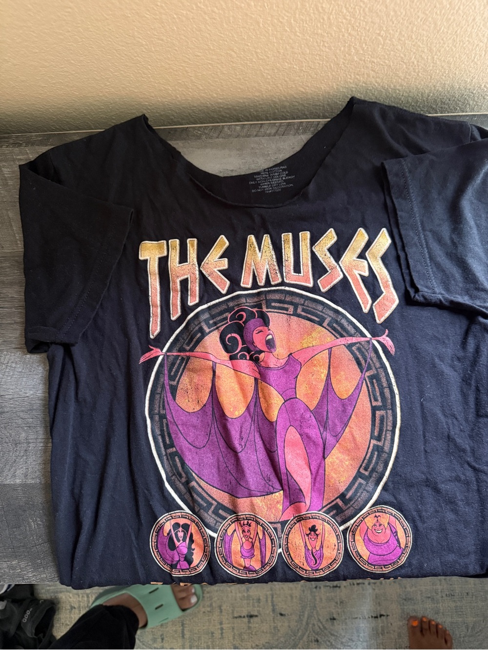 Disney’s Hercules The Muses Graphic Women’s Black Tee